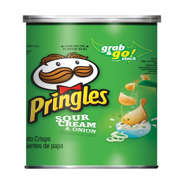 Pringles Pringles Sour Cream & Onion Chips 2.5 oz Can 3800084560 - main